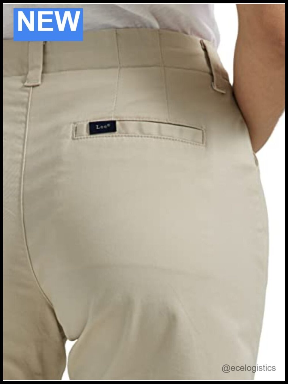 Mid Rise Regular Fit Chino Short with Pockets - Picture 3 of 6